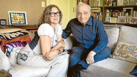 Martin Scorsese con Rebecca Miller, directora del documental