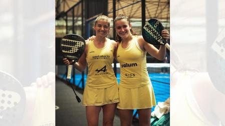 Martina Calvo y Alejandra Salazar celebran el triunfo en su estreno en el Oysho Milano Premier Padel P1 /