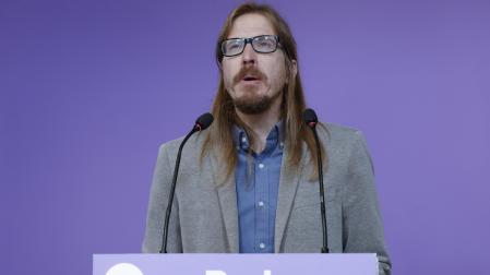 Pablo Fernández, portavoz de Podemos, en una comparecencia anterior