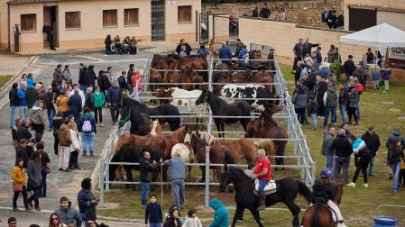 Un momento de las pasadas ferias de octubre en Tafalla.