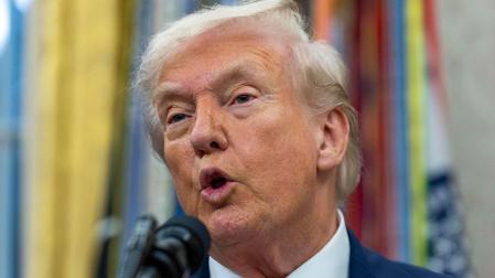 Donald Trump, hace unos días en un acto en Washington