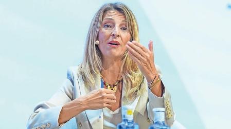 Yolanda Díaz, este lunes en el II Foro World in Progress en Barcelona
