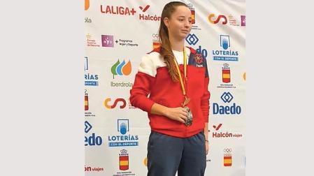 Naroa Ayerdi Ariz, con su oro