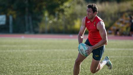 Ángel Bozal, en uno de los entrenamientos realizados estos días en la isla de La Palma