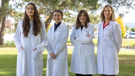 De izquierda a derecha: Adriana Rodríguez, Myriam Benito, Amaya Azqueta y Ariane Vettorazzi