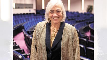 María Sagaseta de Ilúrdoz, durante el acto