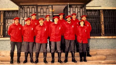 Los primeros integrantes de la Sección de Protección Ecológica de la Policía Foral en 1990