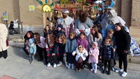 Imagen de la despedida de los Reyes Magos en Murchante