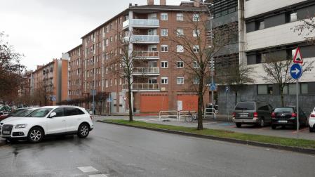 Calle Joaquín Beunza, donde se desarrollaron los hechos