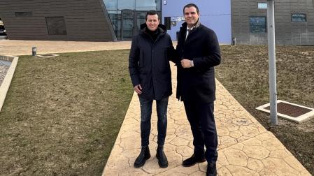 De izda. a dcha.: Fran Aragón y Rubén Puga, en la CAT de Tudela