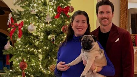 Garbiñe Muguruza junto a su marido, en una fotografía que publicó en Instagram para felicitar las navidades con el siguiente mensaje: "Feliz Navidad a todos. Lo mejor está por venir"