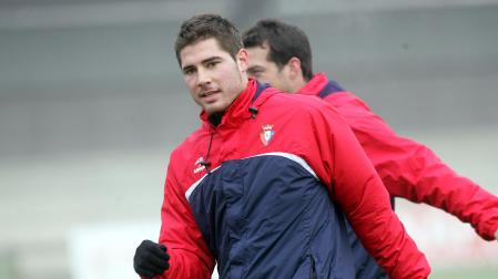 Javi García, en Tajonar. ARCHIVO