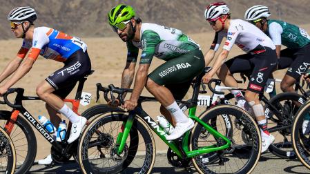 Fernando Gaviria, el único corredor del Caja Rural que ha corrido el Tour.