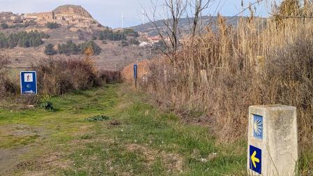 Camino de Santiago a su paso por Rocaforte (Sangüesa)