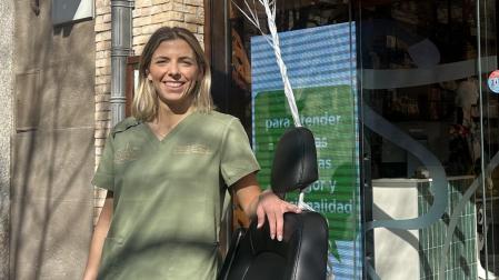 Oihane Andueza, en el exterior