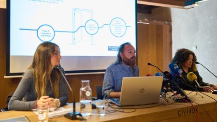 SOS Racismo Navarra en la presentación de su Informe Anual de 2025.