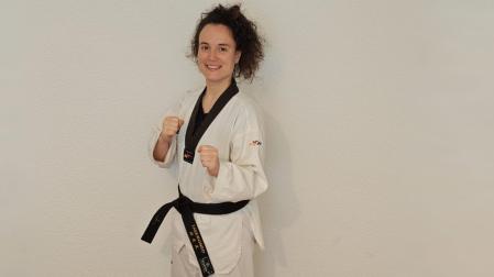 Marta Planillo Armendáriz, sangüesina al frente de la Escuela de taekwondo Kwon