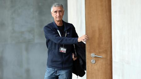 Pedro Rodríguez Fernández, exdirector de Geoalcali, en el Parlamento de Navarra