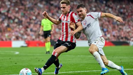 A: J.P. Urdíroz F: 21-04-2026 P: L: Bilbao. Estadio de San Mamés. T: Fútbol. Liga EA Sports. Partido Athletic de Bilbao-Osasuna.