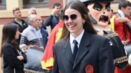 Judith de Miguel en una imagen con la banda,.