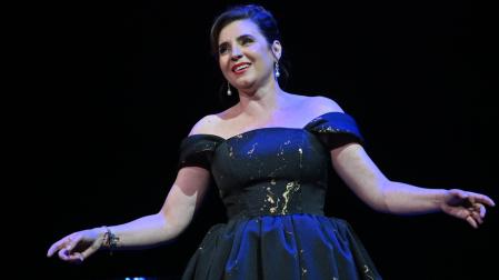 Sabina Puértolas, durante la gala del pasado viernes en el Liceo de Barcelona