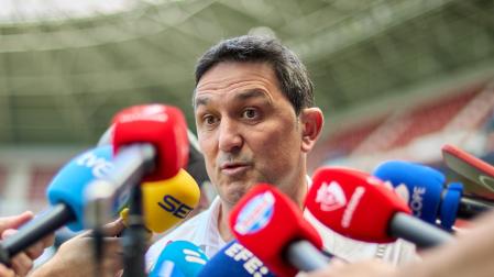 Comparecencia de Braulio Vázquez previa al trascendental partido de la última jornada de Liga en Getafe
