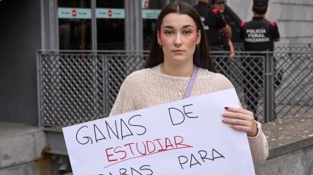 Ainhoa Magallón Bello, alumna que no ha logrado pasar la prueba