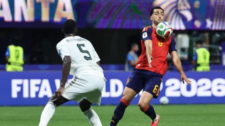 Mikel Merino, en el partido contra Arabia