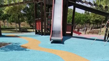 Imagen de uno de los parques infantiles de Tudela