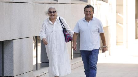 La empresaria Carmen Pano, a su llegada este lunes a la Audiencia Nacional.