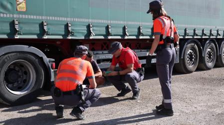 La Policía Foral investiga el atropello mortal en Tudela.