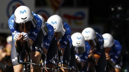 Movistar Team no tuvo suerte en el estreno del Tour.