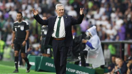 Javier Aguirre, durante el partido de México ante Inglaterra