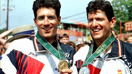 Miguel Induráin y Abraham Olano, oro y plata olímpicos.