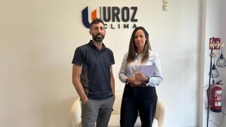 Jose Daniel y Samira, trabajadores de Uroz Clima