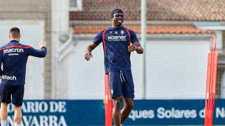 Foto del entrenamiento de Osasuna este 10 de septiembre
