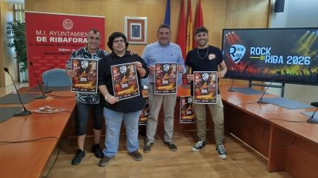 Instante de la presentación del I Festival Rock in Riba de Ribaforada