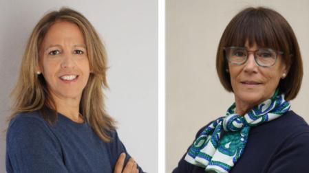 Nely Soto, izquierda, es profesora titular de la UPNA, y Mercedes Ferro, vicepresidenta de la Asociación Nacional de Directivos de Enfermería