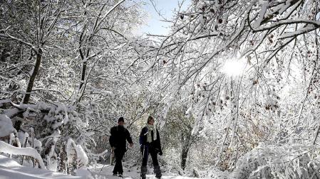 La alerta por nieve se complica este jueves y viernes en Navarra. Así lo advierte la AEMET, que mantiene activada la alerta amarilla en la vertiente cantábrica y el centro de la Comunidad. Además, las lluvias están siendo las protagonistas en varias zonas de Navarra durante las últimas horas.