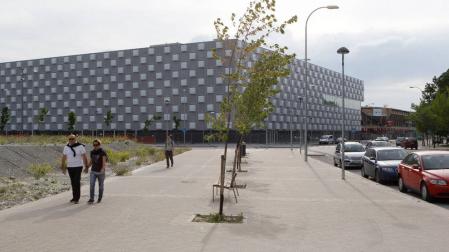 Vista general del pabellón Reyno de Navarra Arena, al que solo le falta la última fase de equipación para poder abrirse al público.