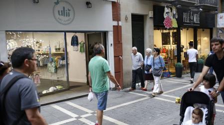 'Arranca' la primavera para el comercio del Casco Viejo de Pamplona