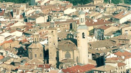 Vista aérea de la iglesia de San Saturnino.