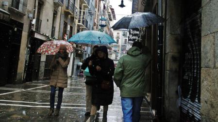 Fin de semana frío en Navarra, con lluvias el sábado por la tarde