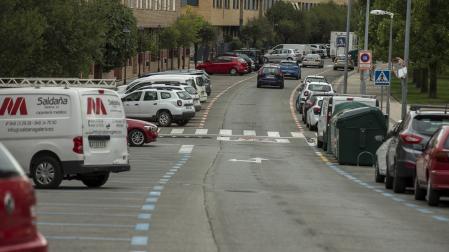 Calle Padre Andoain, en la Txantrea