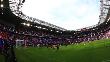 Imagen de El Sadar en el primer partido con el 100% de aforo tras la pandemia