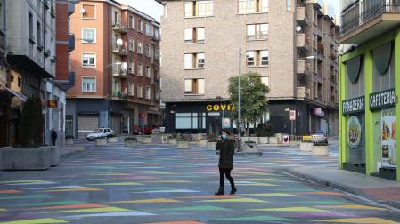 Vista de la calle Río Urrobi, también peatonalizada dentro del plan para mejorar la Milagrosa