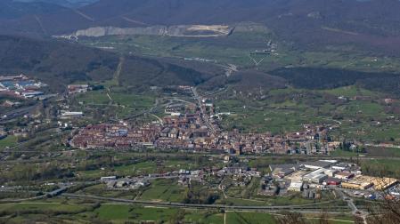 Panorámica del centro urbano de Alsasua