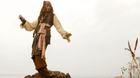 El capitán Jack Sparrow, en la saga Piratas del Caribe