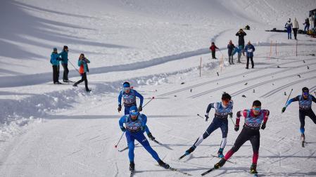 Uno de los eventos deportivos celebrados esta temporada en el centro de esquí nórdico Larra-Belagua