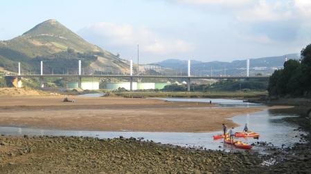 Desembocadura de la ría del Barbadún en Muskiz